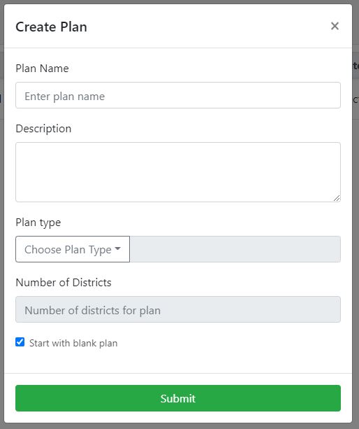 Screenshot from the MyDistricting website.